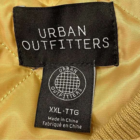 URBAN OUTFITTERS NWOT Tara‎ Utility Bomber Jacket in Tan - Picture 7 of 9